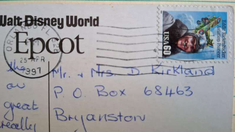 1997 - Walt Disney Word Epcot -  Mystical symbols from ancient culture  -  Used Post Card