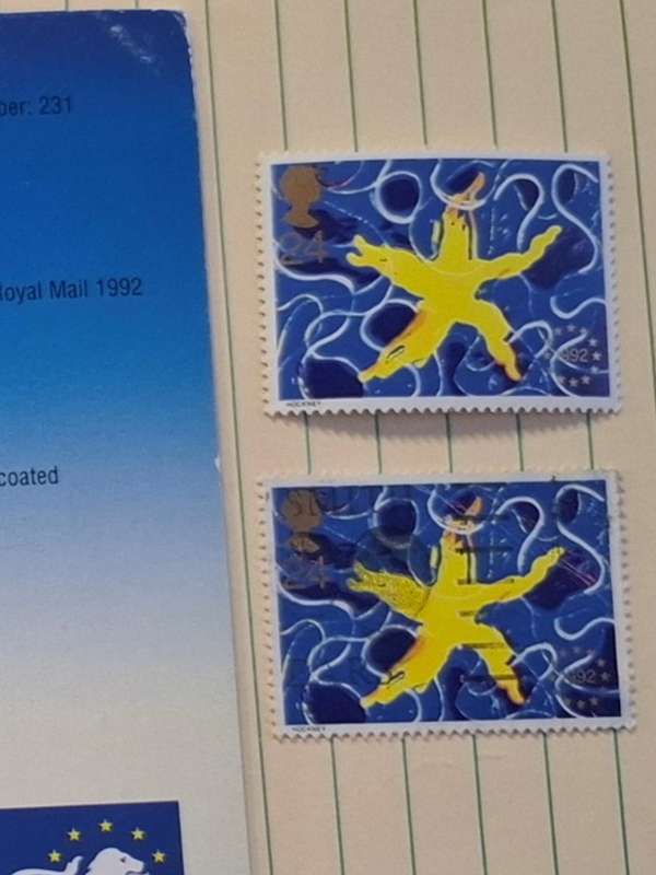 1992 - UK - Used : 24  -  Unused : 24 - Single European Market Royal Mail Brochure with Stamps