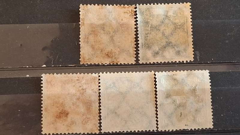 1922 -  German Empire  - 2Mk. + 3Mk. + 8Mk.  + 6Mk. 50Mk. - Daily Stamps