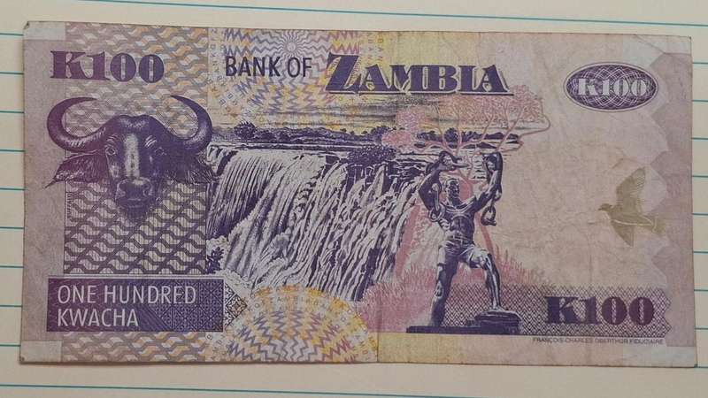 2006 - Zambia - 100 Kwacha - Signature: Dr. Caleb Mailoni Fundanga - Demonetised Jul 2013 - CN03 257