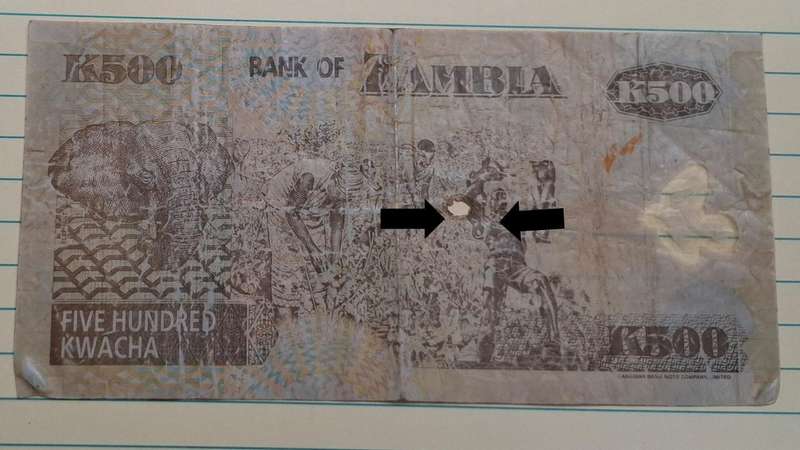 2005 - Zambia - 500 Kwacha - Signature: Dr. Caleb Mailoni Fundanga - Demonetised Jul 2013 - DG 22746