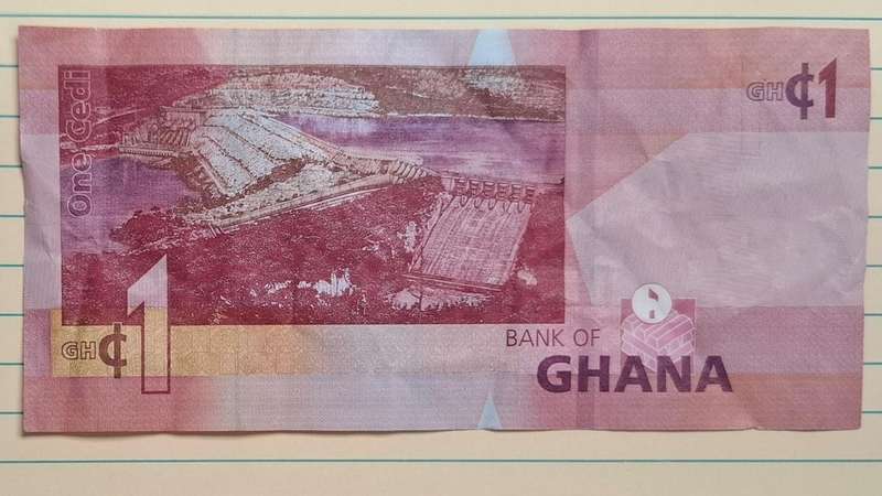2019 - Ghana - 1 Cedi - Signature: Ernest Addison - Demonetised No - KP 0356056