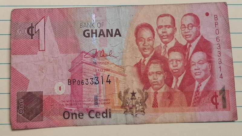 2007 - Ghana - 1 Cedi - Signature: Paul A. Acquah  - Demonetised No - BP 0633314