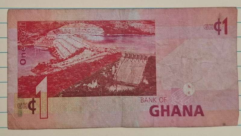 2007 - Ghana - 1 Cedi - Signature: Paul A. Acquah  - Demonetised No - BP 0633314