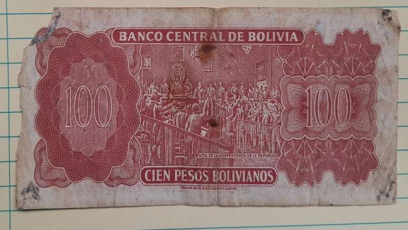 1962 - Bolivia - Signature: Patrick Njoroge - Signature: Milton Paz Cardozo - Demonetised Dec 1987 -