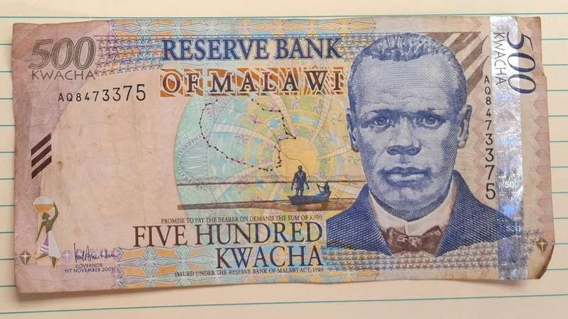 2005 - Malawi - 500 Kwacha -  - Demonetised No - AW 8473375