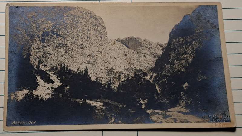 Antique Postcard - 1914 -  "Barenloch" -  Print of photograph taken by Italian Photographer : J Gug