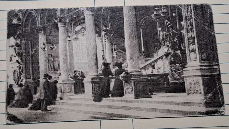 Antique Post Card -  Joanovich Pal : Mass -  Easter Gift