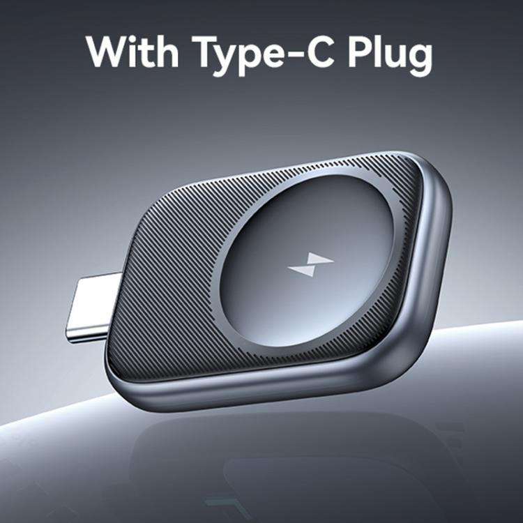 Apple Watch Type-C Plug Portable Wireless Charger(Metal Gray)