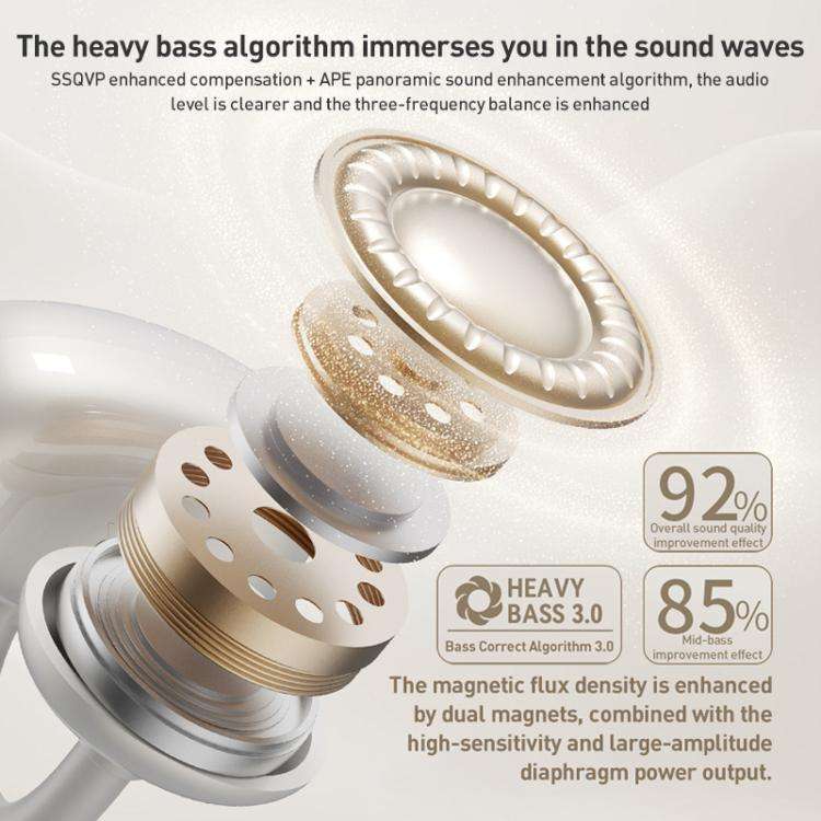 ZGA GS24 Ear Clip Wireless Bluetooth Earphones(Black)