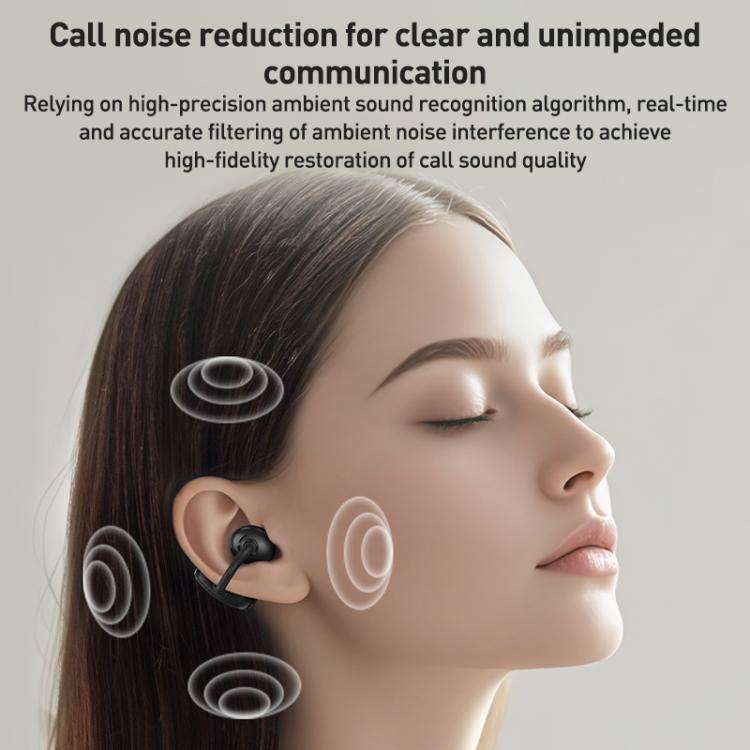 ZGA GS24 Ear Clip Wireless Bluetooth Earphones(Black)