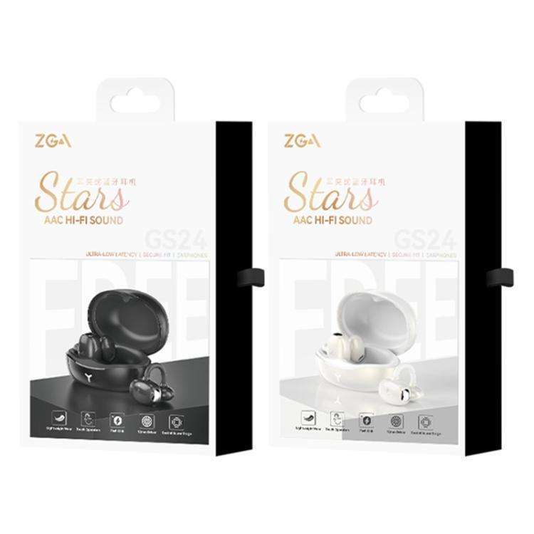 ZGA GS24 Ear Clip Wireless Bluetooth Earphones(Black)