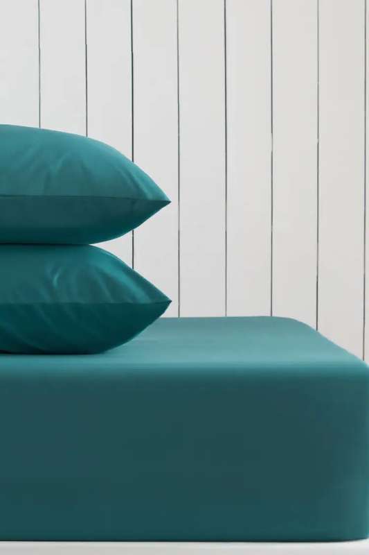 Queen Size Microfibre Fitted Sheet - Teal