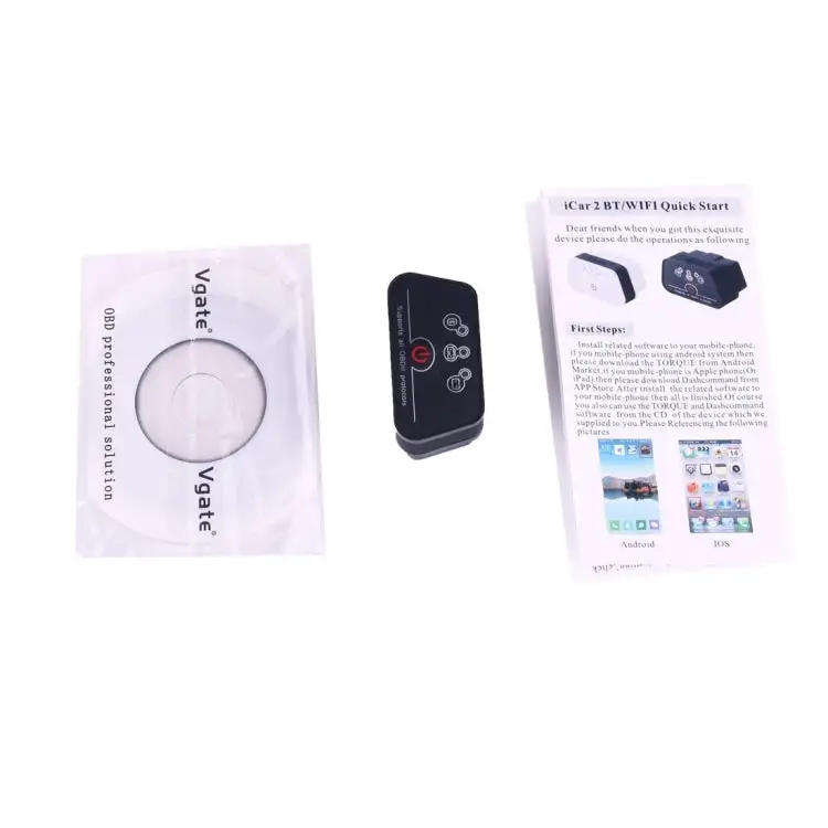 Vgate iCar II Super Mini ELM327 OBDII Bluetooth V3.0 Car Scanner Tool, Support Android OS