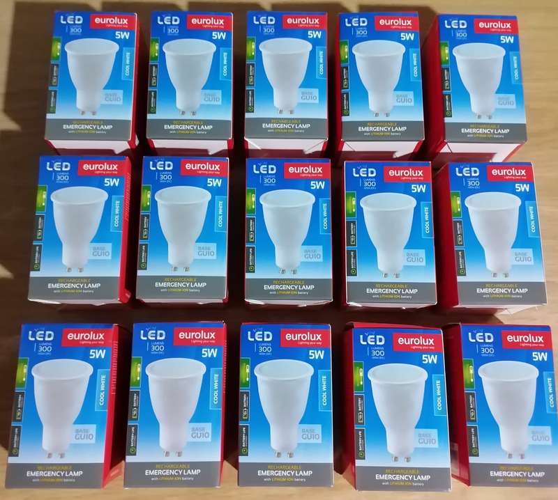 Eurolux Rechargeable LED Light Bulb GU10 5W Cool White