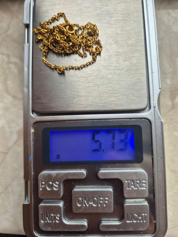 22CT GOLD CHAIN 5.73 GRAMS