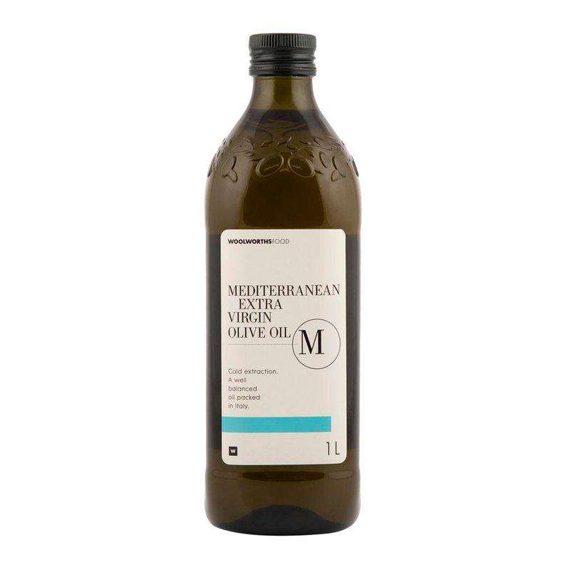 TWO BOTTLES WOOLWORTHS OLIVE OIL  1 LITRES BRAND NEW.