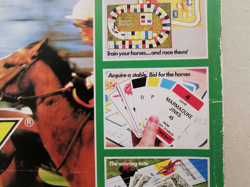 V1intage Totopoly Horse Racing Board Game
