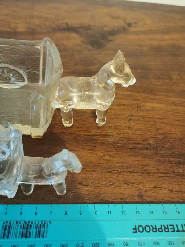 Delightful P1air of Vintage Donkeys