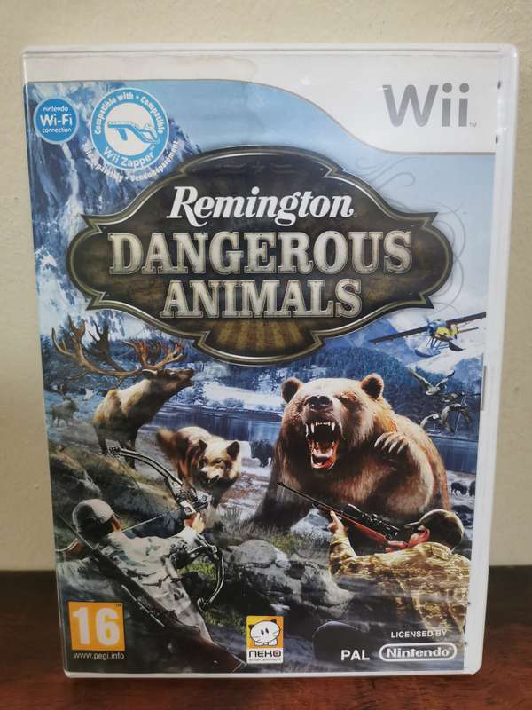Remington Dangerous Animals on Nintendo Wii with Booklet