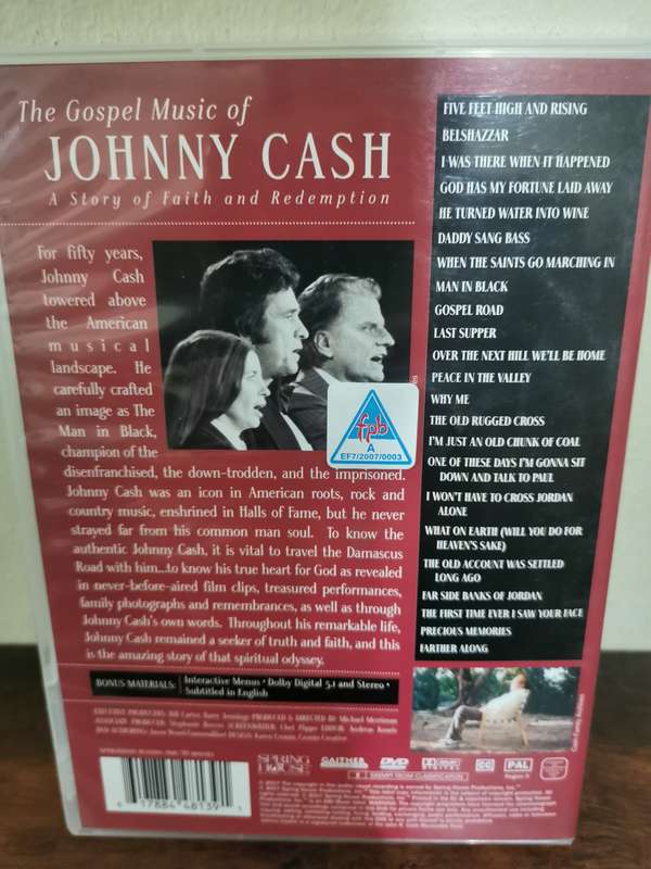 The Gospel Music of Johnny Cash - Rare DVD!