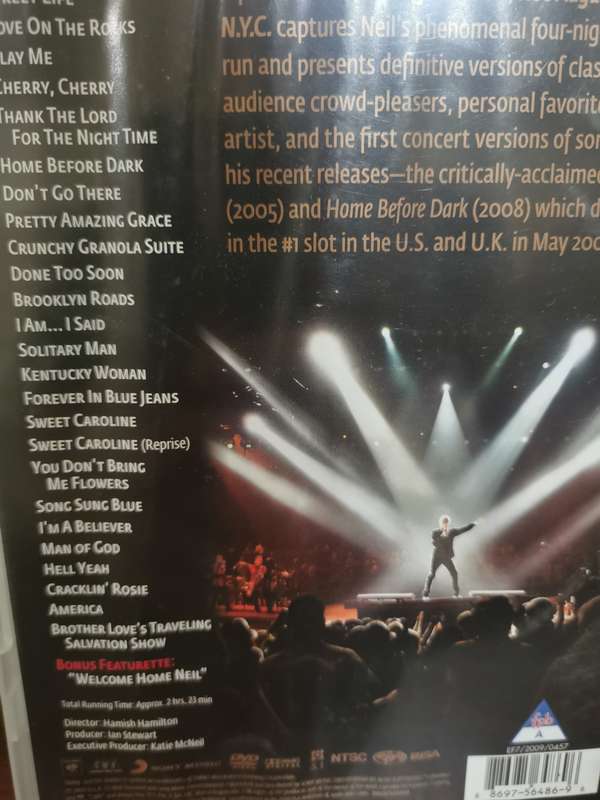Neil Diamond Hot August Night Music DVD