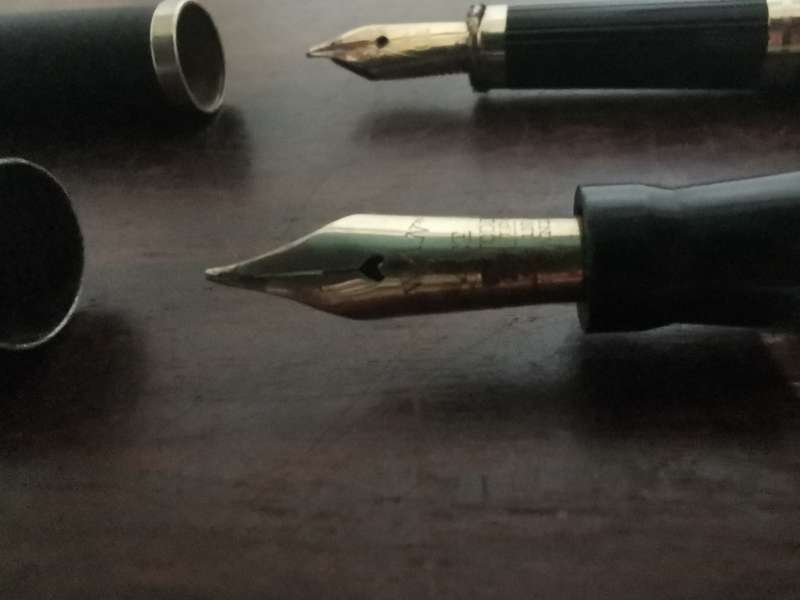 Pair of Vintage Gold Nib Fountain Pens