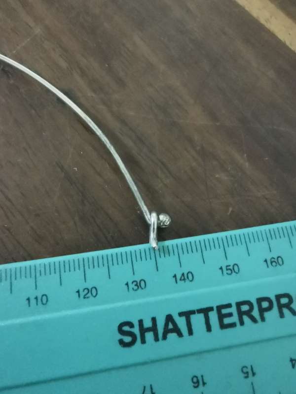 Sterling Silver Cross Pendant on Choker - 12 grams