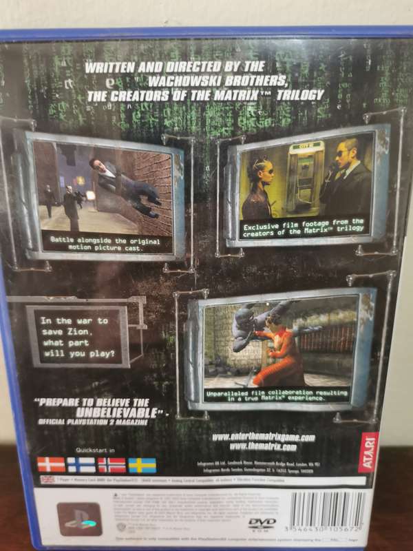 Enter the Matrix on PlayStation 2 with Booklet