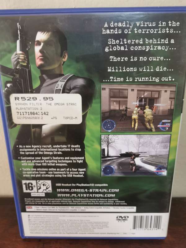 Syphon Filter: The Omega Strain on PlayStation 2 with Booklet