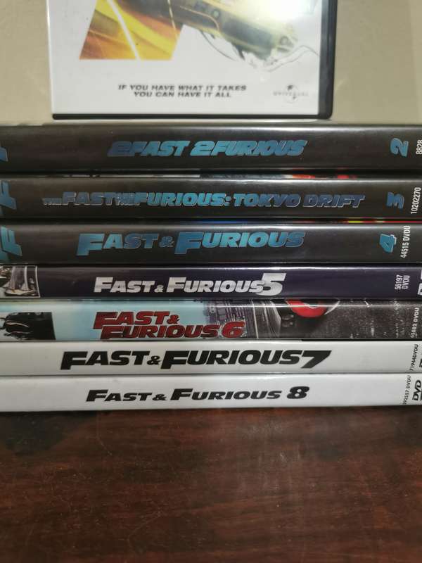 The Fast and the Furious 1-8 Complete Collection on DVD