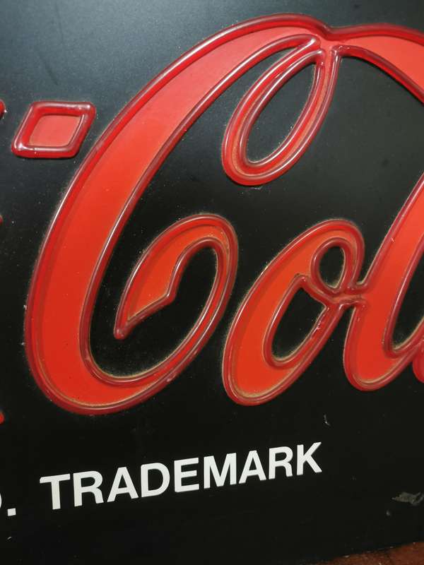 Coca-Cola Display Sign 58cmx47cm