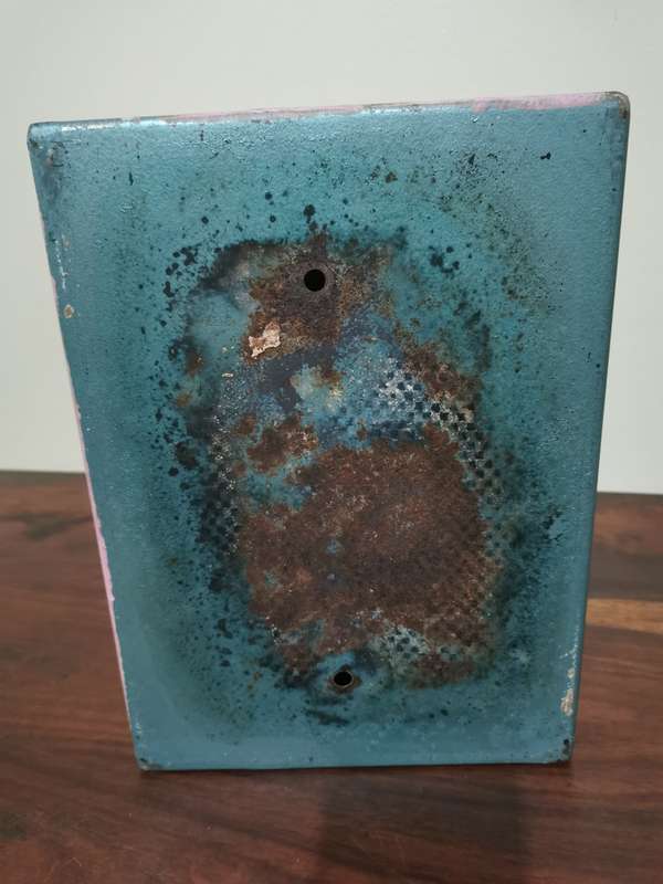 Quality Vintage Metal Safe - 31cmx24cmx13cm
