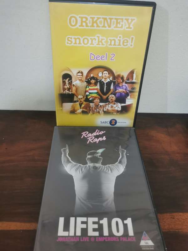 Selection of Afrikaans Movies and Comedians on DVD