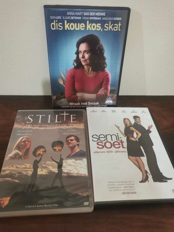 Selection of Afrikaans Movies and Comedians on DVD