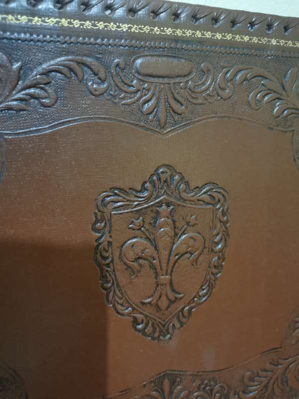 Rare Vintage Leather Album from Italy