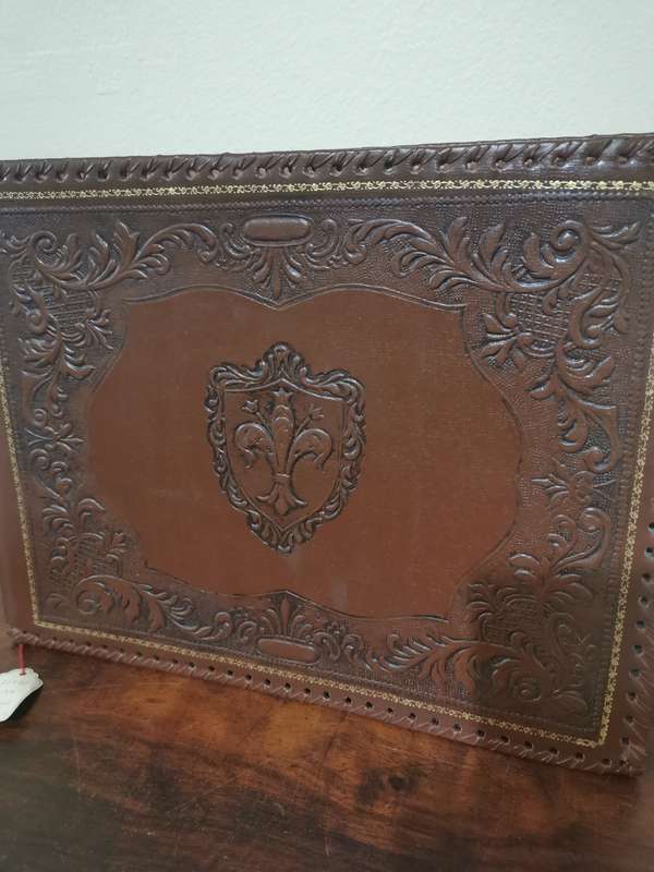 Rare Vintage Leather Album from Italy