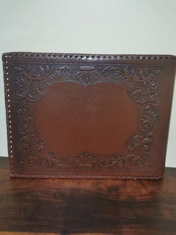 Rare Vintage Leather Album from Italy