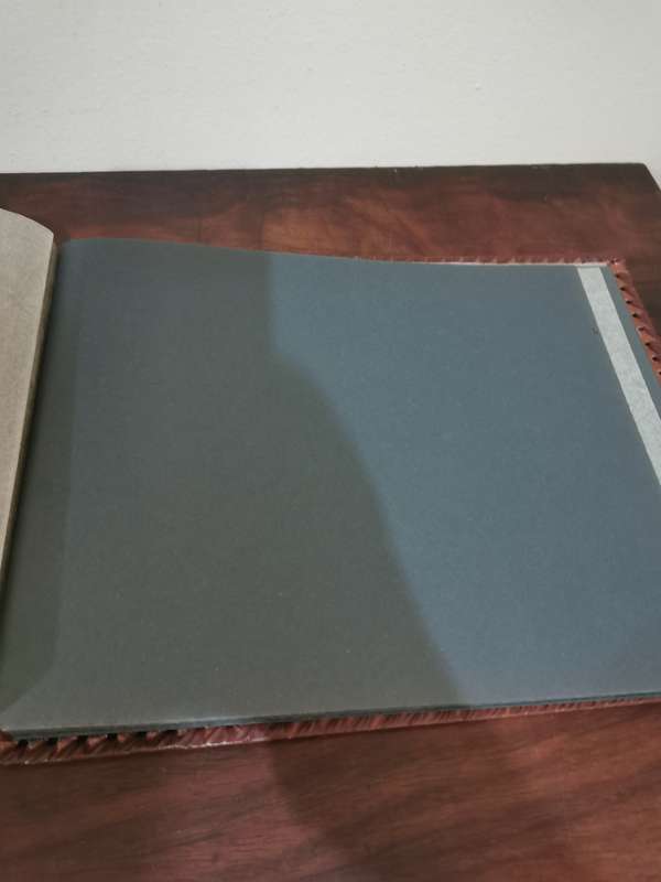 Rare Vintage Leather Album from Italy