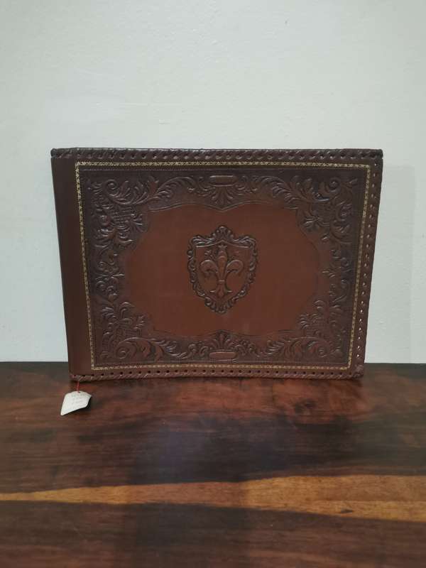 Rare Vintage Leather Album from Italy