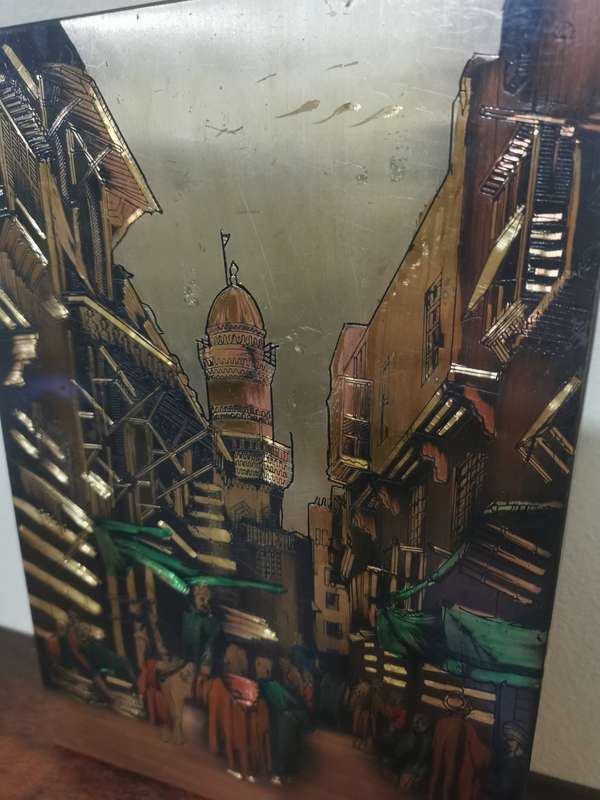 Gorgeous Metal-Art Piece Signed (27cmx18cm)