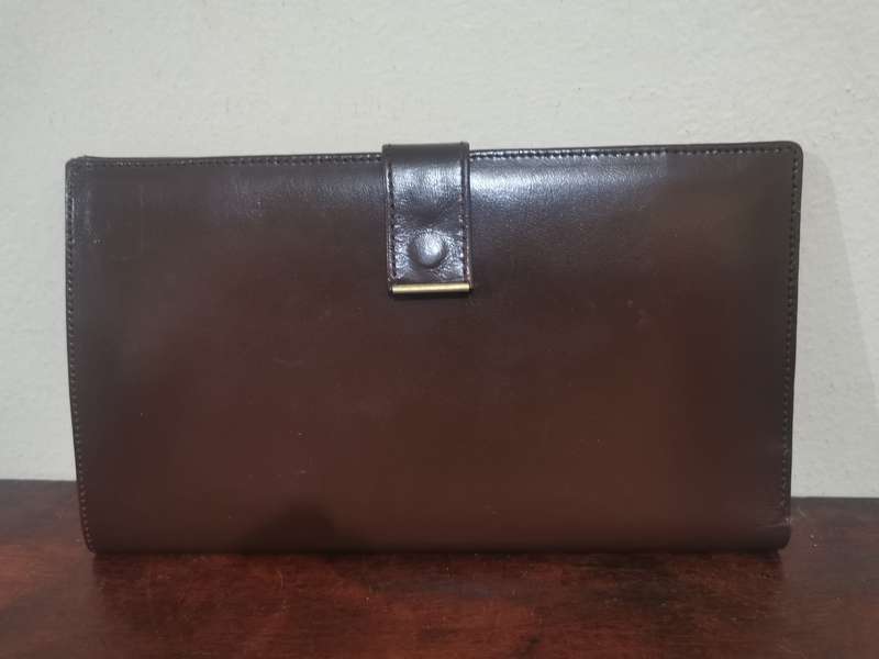 Vintage Bushbuck Genuine Leather Saddle Hide Traveler's Wallet