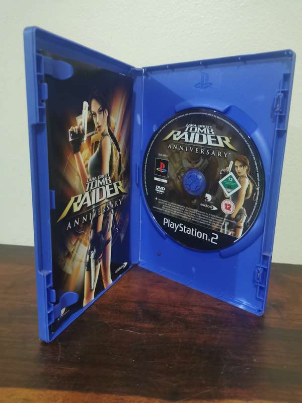 Tomb Raider Anniversary on PlayStation 2 with booklet