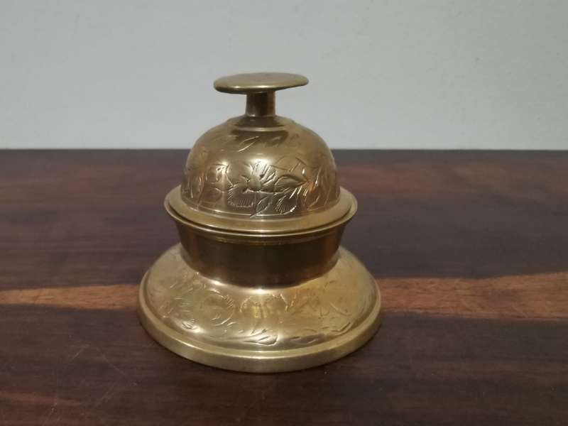Vintage Brass Elephant-Claw Bell