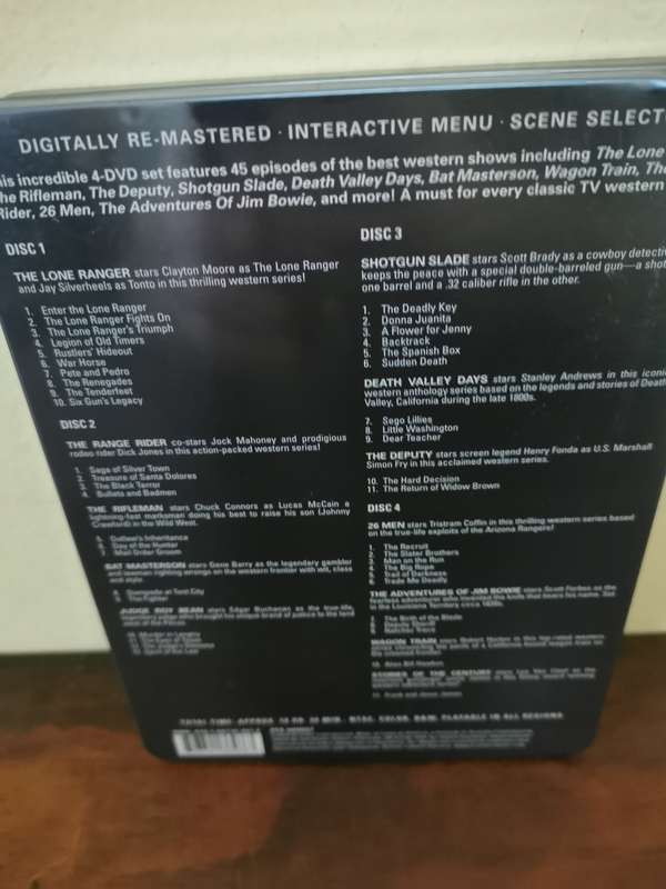 Very Rare Metal Box Set - Best of TV Westerns Collection on DVD
