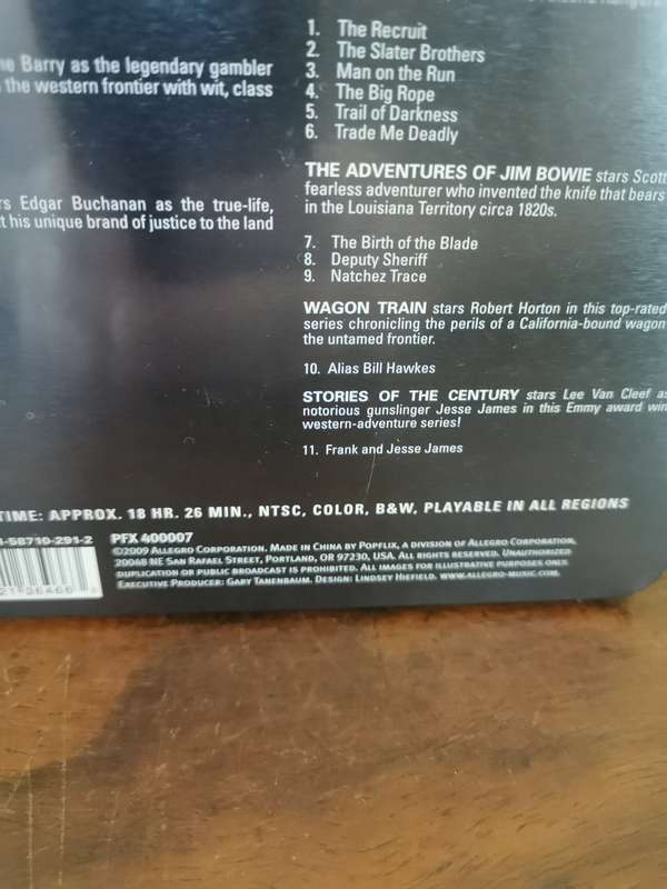 Very Rare Metal Box Set - Best of TV Westerns Collection on DVD