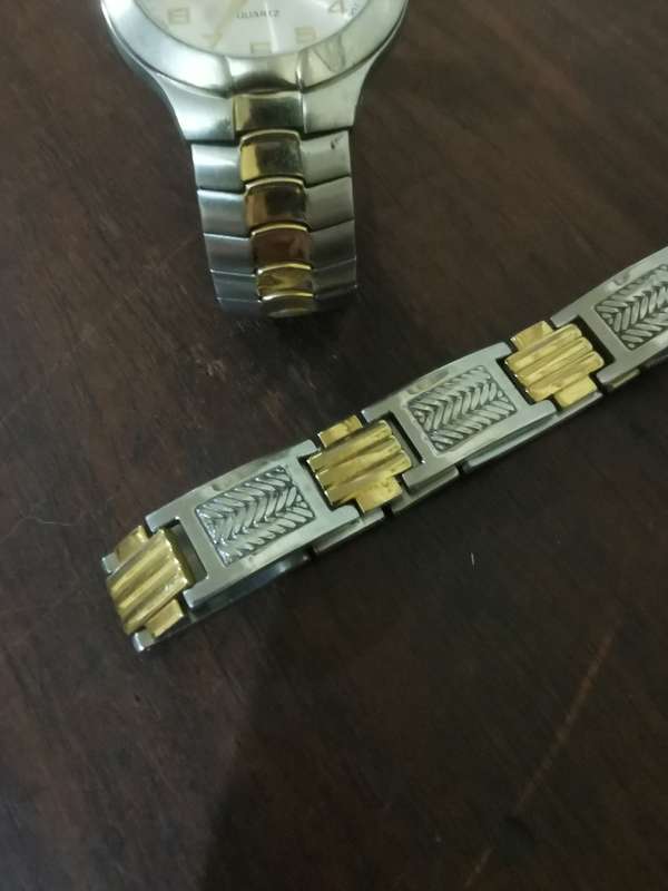 Classy Gentleman's Watch and Bracelet Combo