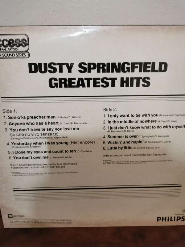 Dusty Springfield - Greatest Hits LP