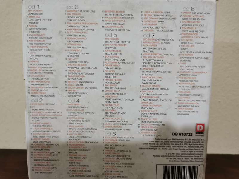 Epic 8 CD Box Set - Love Hurts with 128 Songs by Various Artists