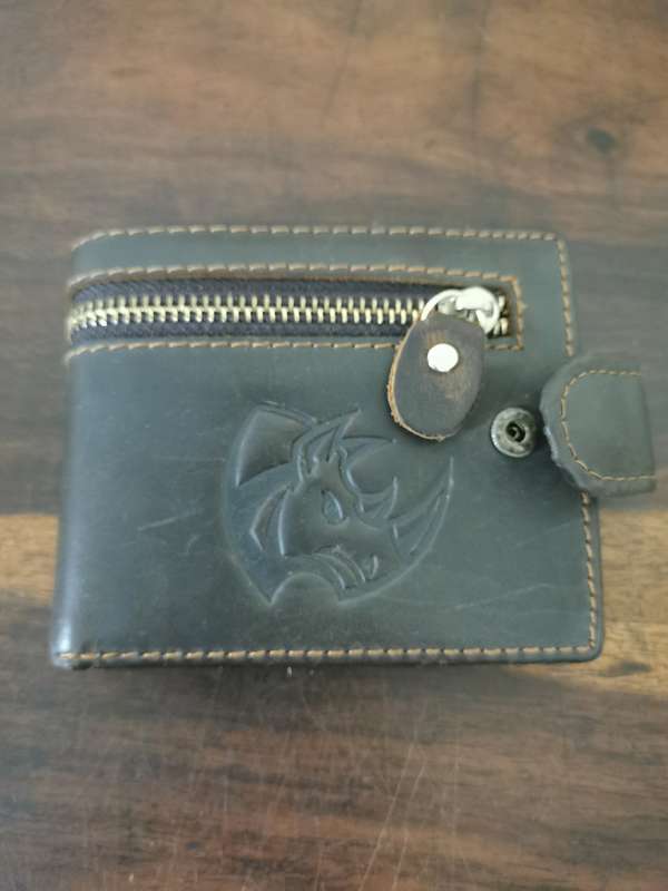 Beautiful Genuine Leather Wallet - Save the Rhino